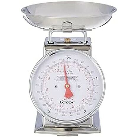 Girmi PS90 Küchenwaage – Edelstahl, 5 Kg, Mechanisch