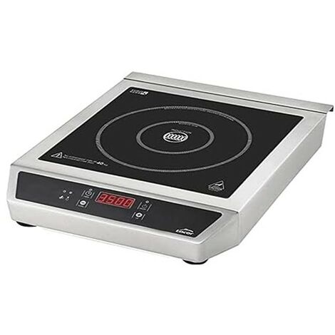 Lacor Tragbare Induktionsplatte – 3500W, 2 Kochzonen (12 & 28 Cm), 17 Leistungsstufen, Touch-Control, IPX3