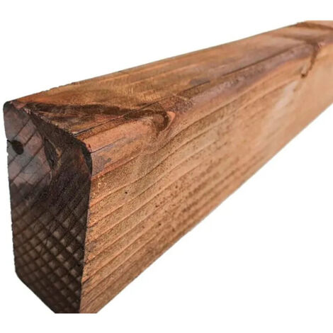 Behandelte Holzschwelle, zur Herstellung von Randsteinen, dekorativen Kompositionen in Gärten, Abgrenzung. Maße 20x10x250cm