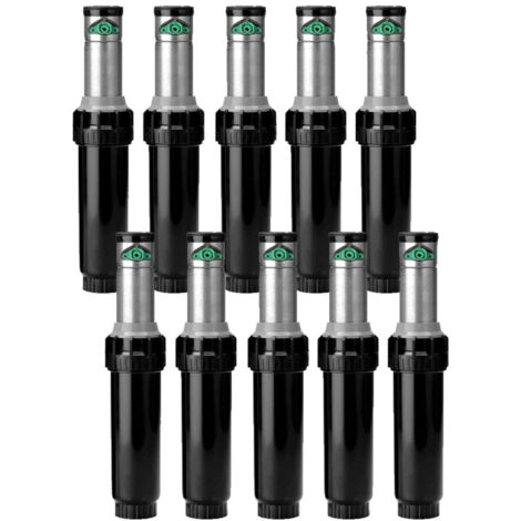 10 Stück Bewässerungssprenger Rostfrei K-Rain ProSport 1'' Reichweite von 13 bis 23 m Einstellbarer Winkel-Sprenger Sek (1/5)
