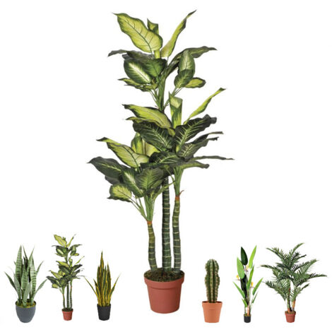 Knstlicher Elefantenfu 150 cm mit Topf Plastikpflanzen zur  Gartendekoration fr Innen- und Auenbereiche