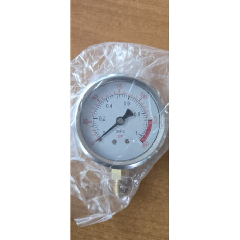 Glycerin-Manometer Kugel 0-10 Bar 1/4'' Druckmessgerät Sanitär und Glycerin-Manometer Kugel 0-10 Bar 1/4'' Druckmessgerät Sanitär und