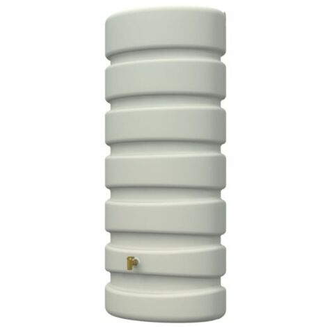 Regenwasserspeicher Graf. Dekorativer Wassertank für 650 Liter, 60x80x191 cm, beige