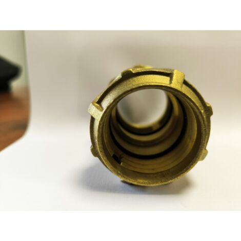 4 Stück Messingmuffe 50mm für PE-Rohr 50 mm  Aenor Zertifiziertes Messingzubehör  Messingkupplung für Sanitärinstallationen