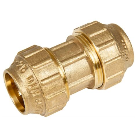 4 Stück Messingmuffe 50mm für PE-Rohr 50 mm  Aenor Zertifiziertes Messingzubehör  Messingkupplung für Sanitärinstallationen