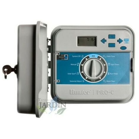 Hunter PRO-C Bewässerungsprogrammierer für den Außenbereich, Basis 4 Stationen