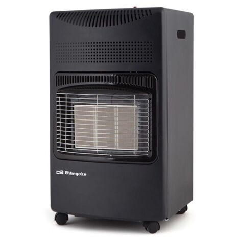 3 Stück Gas-Keramikheizung. Maximale Leistung von 4.200 W. Multidirektionale schwenkbare Räder. Maximale Verbrauch von 305 g/h.