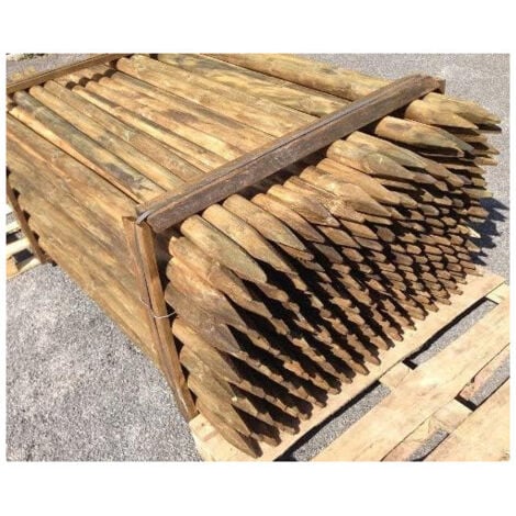 Baumpfählen 180 cm, Ø 4 cm. Holzpfähle mit Spitze zur Befestigung von