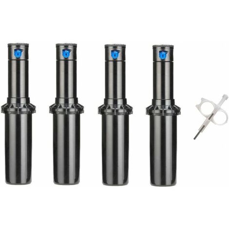 4 Stück Versenkregner Hunter PGP04 Ultra 3/4''. Reichweite 4,9 bis 14 m + Einstellschlüssel