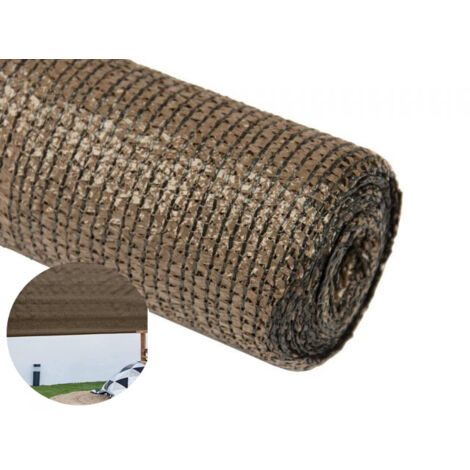 Beschattungsnetz 2 x 40 Meter, braun, 95 % Verdeckung für Gärten, Terrassen und Grundstücksbegrenzungen