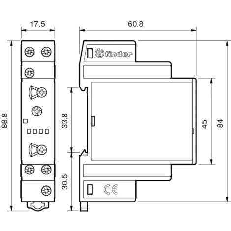 Relais Temporisé Finder 85.02.0.012.0000 - 12V DC/AC, 1 Pièce Neuve, Pour Automatisme