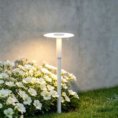 doporro Lampe LED sur Pied Extérieure 6W avec LED Lampe Jardin Étanche IP65 3000K Lumière Chaude Light Extérieure Blanc Design StellaeLights 80cm (1/5)