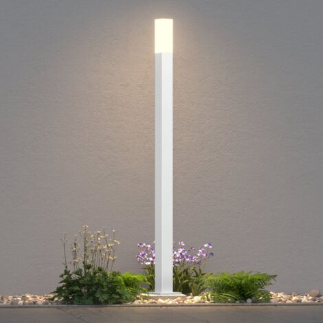 doporro Lampe LED sur Pied Extérieure 3W avec LED Lampe Jardin Étanche IP65 3000K Lumière Chaude Light Extérieure Blanc Design Deus Lumina 80cm
