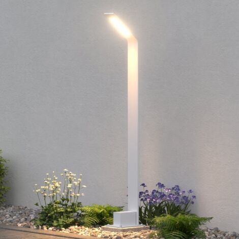 doporro Lampe LED sur Pied Extérieure 6W avec LED Lampe Jardin Étanche IP65 3000K Lumière Chaude Light Extérieure Blanc Design Pfadfinder 80cm