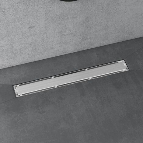 Doporro – Caniveau de douche italienne extra plate 60 cm en inox chromé – Siphon désodorisant – Débit 35 L/min – Installation facile sans cales - KE110