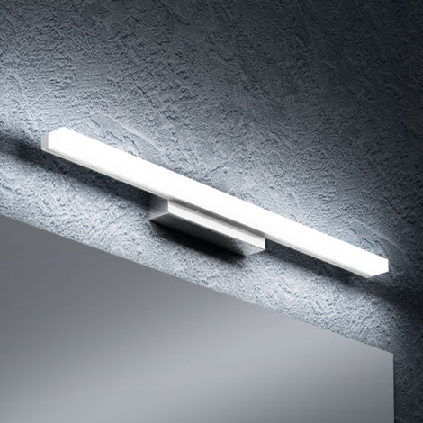 doporro Lampe pour miroir 14W LED Salle de Bain 1360 Lumen 60cm Applique Muaral Chrome Lumière Miroir 6000K Design Spiegelstrahl