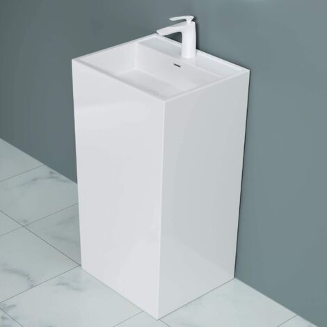 BERNSTEIN - Vasque à Poser Ovale En Fonte Minérale 60x35x16cm Blanc Mat Bonde Pop Up Sans Cache Twa65 89710592