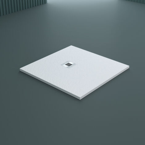 SMC bac de douche 90x120 cm - Blanc mat - Lavinno