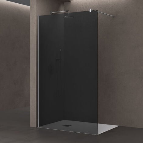 Océan Paroi de douche 80-160x200cm en 10mm verre anticalcaire paroi de  douche à l'italienne avec une barre de stabilisation 140cm