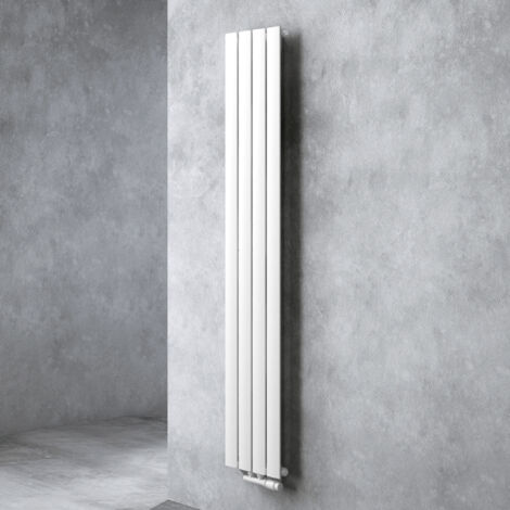 Doporro – Radiateur vertical à eau chaude en acier 180x31cm – Puissance 550W – Montage mural pour salle de bain – Résistance à la corrosion