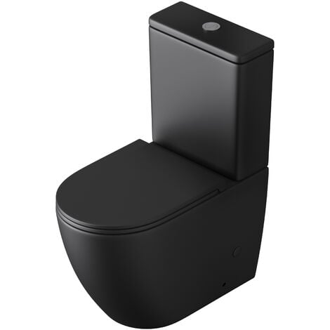 Abattant WC en Bois Beige ficelle et Noir avec frein de chute et kit de  fixation - Accessoires de WC - Décomania