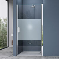 doporro Porte de douche auto-levante 100cm paroi de douche pare-douche pour niche Teramo24MS 100x195cm montage réversible