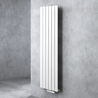 Doporro – Radiateur vertical à eau chaude 160x46cm – Acier inoxydable 810W – Connexion centrale – Antirouille et haute conductivité thermique