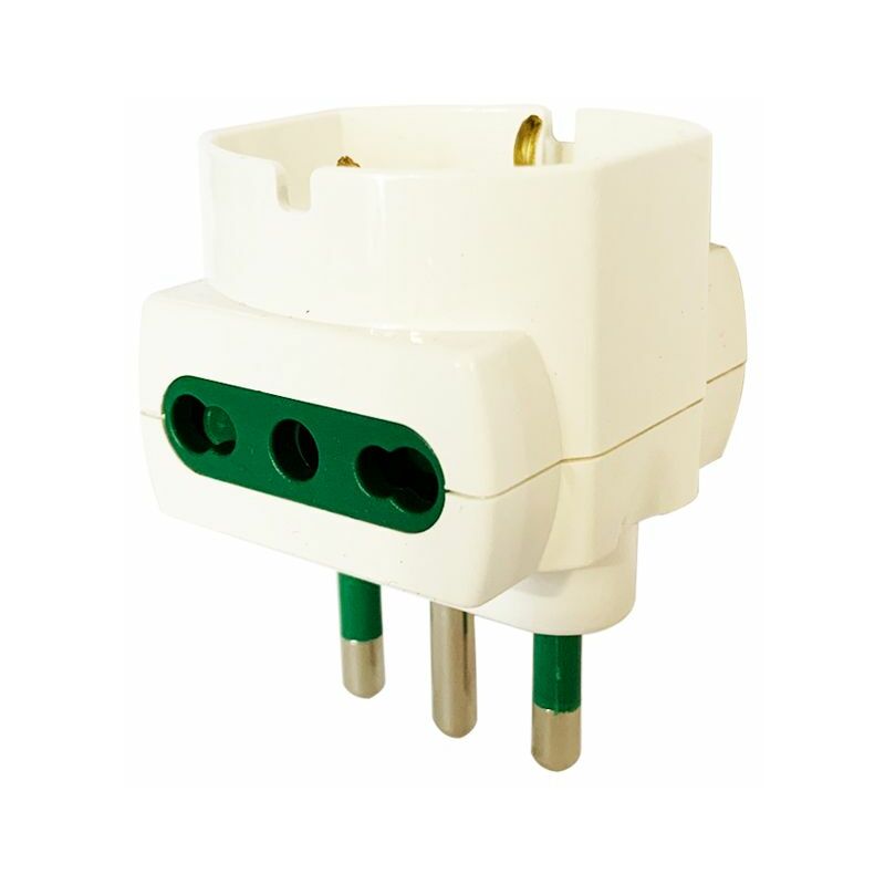 ADATTATORE SPINA 16A 2P CON 2 PRESE BIPASSO P17/11 E PRESA P40 INNOVAZIONE  E CONNETTIVITA' AVANZATA PER DISPOSITIVI ELETTRICI