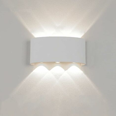 APPLIQUE MODERNA LUCE A LED LAMPADA DA PARETE MURO DA 16W PER ESTERNO BIANCA LUCE NATURALE 4000K