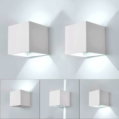 Applique lampada da parete muro per esterni e interni illuminazione a led da 22w Bianco a luce Fredda 6500K (1/5)