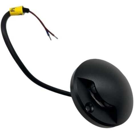 Faretto segnapassi small LED 2W calpestabile radente nero luce bianca naturale 4000K 12V IP65