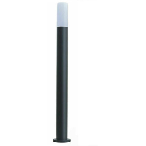 Lampione nero con attacco per Lampadine E27 illuminazione da esterno palo da giardino per sentieri IP65