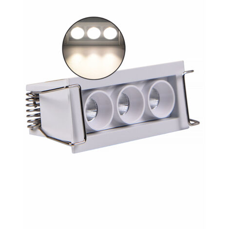 FARETTO LED RETTANGOLARE DA INCASSO 6W PER CONTROSOFFITTI ILLUMINAZIONE NATURALE 4000K - DESIGN MODERNO E RISPARMIO ENERGETICO (1/5)