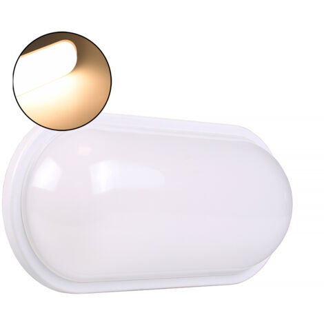 APPLIQUE LED DA PARETE IP65 LUCE CALDA 3000K - DESIGN OVALE PER GIARDINI E FACCIATE ESTERNE (1/5)