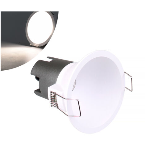 FARETTO LED DA INCASSO 5W ALTA LUMINOSITA' DESIGN MODERNO TONDO IN ALLUMINIO BIANCO - ILLUMINAZIONE EFFICIENTE PER CARTONGESSO (1/5)