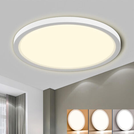 Plafoniera LED tonda da esterno elegante impermeabile da 18W CCT cambia 3 tonalità luce bagno balcone terrazza