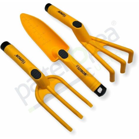 SET DI UTENSILI PER GIARDINO RASTRELLO FORCHETTA MINI PALA KIT UTENSILI (1/4)