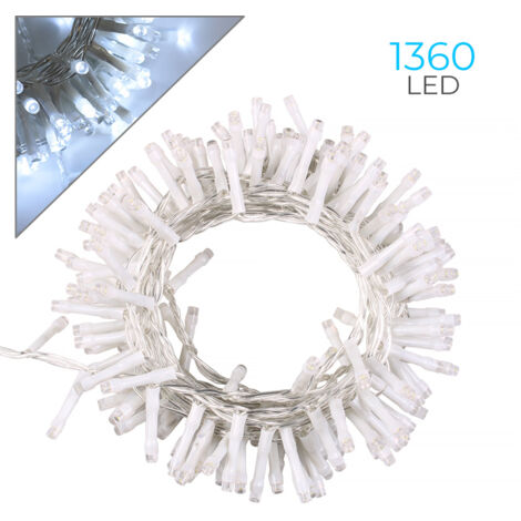 Catena Luminosa 200 LED Blu – 28 Metri Con Cavo Trasparente, Timer, IP44 – Per Interni/Esterni, Natale E Feste - 4