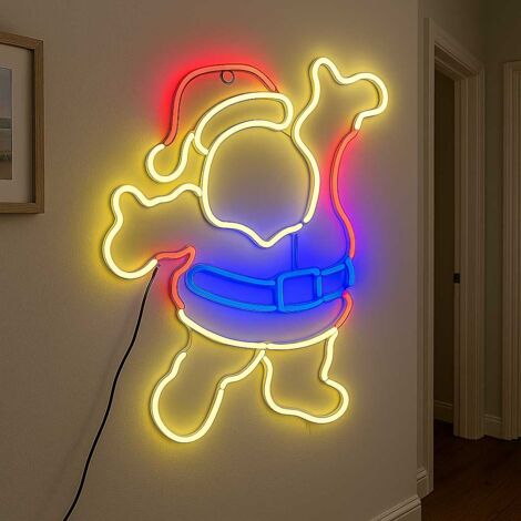 Babbo Natale Gonfiabile Luminoso Luci LED Decorazione