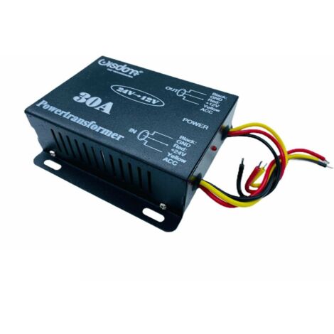 Convertisseur/réducteur De Tension 24V Vers 12V 5A - Pour Auto, Camper, Camion - Modèle AL2412