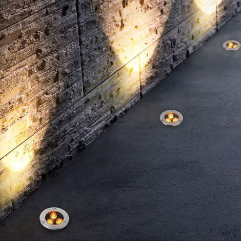 FARETTO SEGNAPASSO LED CALPESTABILE DA GIARDINO 3W LUCE CALDA 3000K - IDEALE PER VIALETTI E SPAZI ESTERNI IP65
