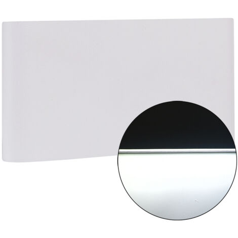 APPLIQUE LED RETTANGOLARE SILM 16W LUCE FREDDA 6500K° - DESIGN ELEGANTE IN ALLUMINIO BIANCO (1/5)