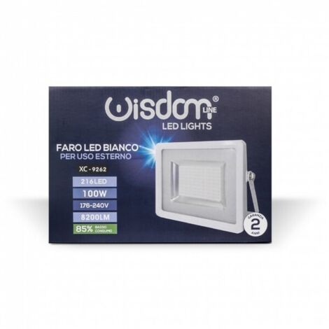 Faro Led Floodlight Pegaso Da Esterno IP65 20W 1200 Lumen – Luce Fredda 6000K, Ultra Sottile - 3