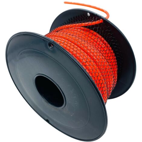Filo per Decespugliatore tagliaerba tondo quadro da 4 mm bobina da 50 e 100 mtBobina filo decespugliatore Filo quadrato 4mm 100 MT
