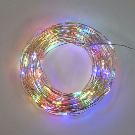 LEECOCO 6 pezzi 2 m 20 luci a LED con batteria, per Natale, decorazione di nozze (6 pezzi multicolore