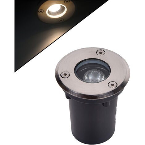 FARETTO LED SEGNAPASSO CALPESTABILE DA 1W LUCE CALDA 3000K - PERFETTO PER VIALI SENTIERI E GIARDINI IP65
