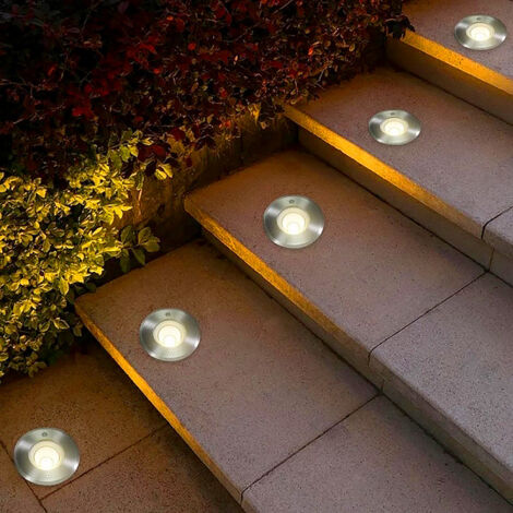 FARETTO LED SEGNAPASSO CALPESTABILE DA 1W LUCE CALDA 3000K - PERFETTO PER VIALI SENTIERI E GIARDINI IP65
