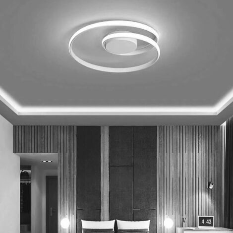 Lampadario Moderno a Led Plafoniera per soffitto illuminazione cerchi interni da 32w luce bianca fredda 6500K