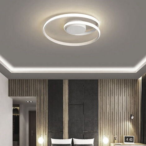 Lampadario Moderno a Led Plafoniera per soffitto illuminazione cerchi interni da 32w luce bianca naturale 4000K