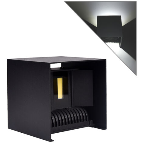APPLIQUE LED CUBO 20W BI-EMISSIONE UP & DOWN LUCE BIANCA FREDDA 6500K° - IDEALE PER PARETI INTERNE ED ESTERNE PERFETTO PER ABITAZIONI HOTEL NEGOZI E UFFICI